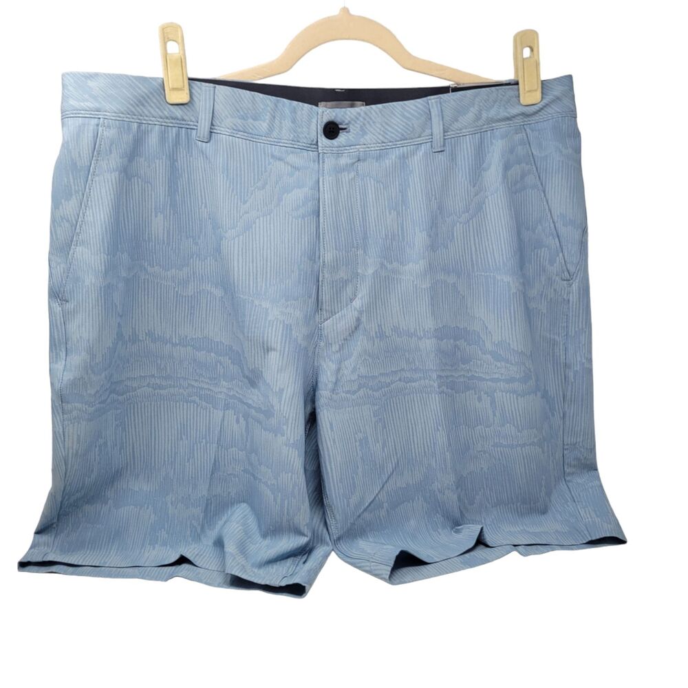 VRST Desert Lines Golf Shorts Mens Size 40" Waist 9" Inseam Blue NWT $70